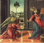 BOTTICELLI, Sandro The Annunciation gfhfghgf oil painting